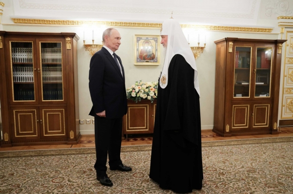 Президент России В.В. Путин поздравил Святейшего Патриарха Кирилла с днем рождения