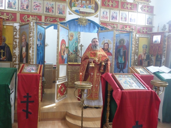В исправительной колонии г. Котласа совершена Божественная литургия