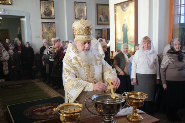 В праздник Крещения Господня епископ Василий совершил Божественную литургию и чин Великого водоосвящения