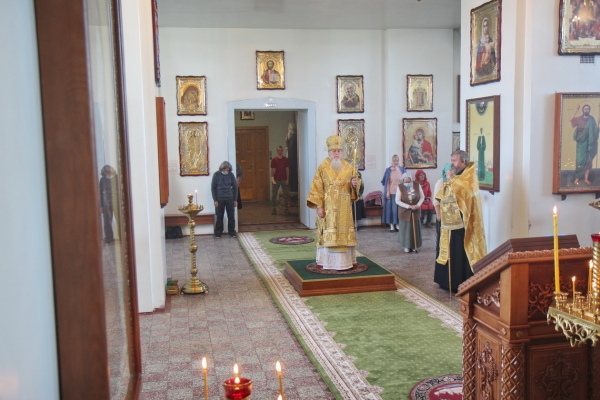Накануне недели 7-й по Пятидесятнице епископ Василий совершил Всенощное бдение 