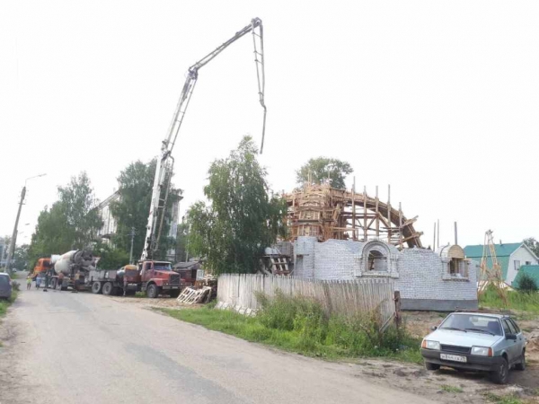 В Лименде продолжается строительство храма в честь иконы Божией Матери «Троеручица»