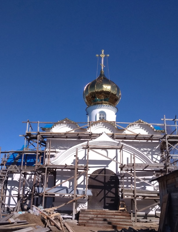 В строящемся храме микрорайона Лименда состоится первая Божественная литургия