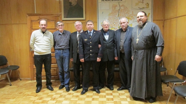 Няндомский священник принял участие во встречи руководства УМВД России по Архангельской области в Няндоме