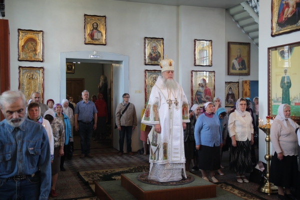 В праздник Вознесения Господня епископ Василий совершил Божественную литургию в Коряжме
