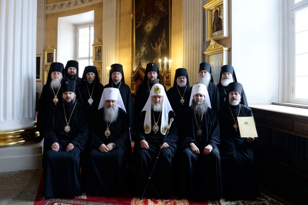 Патриарх Кирилл совершил Литургию в Александро-Невской лавре и возглавил хиротонию архимандрита Александра (Зайцева) во епископа Плесецкого и Каргопольского