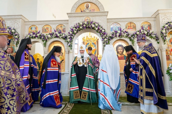 Патриаршая проповедь в Неделю 4-ю Великого поста после Литургии в храме Казанской иконы Божией Матери в Лосиноостровской г. Москвы