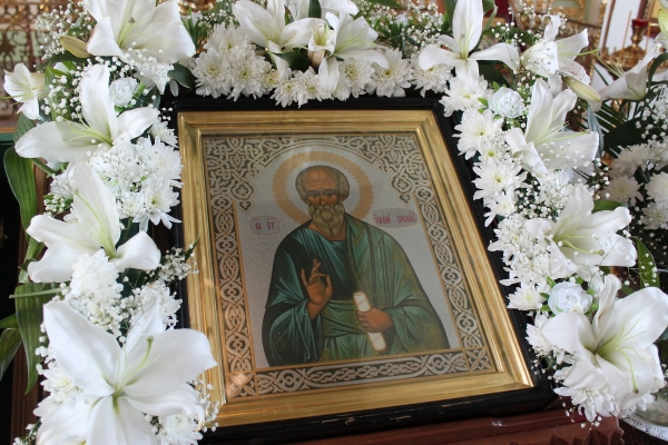 Накануне дня памяти апостола Иоанна Богослова епископ Василий совершил Всенощное бдение в храме прп. Лонгина Коряжемского