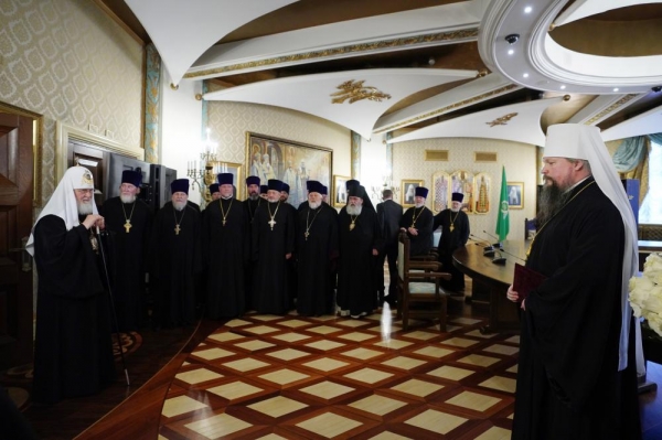 В Храме Христа Спасителя состоялся прием по случаю Дня славянской письменности и культуры и тезоименитства Предстоятеля Русской Церкви