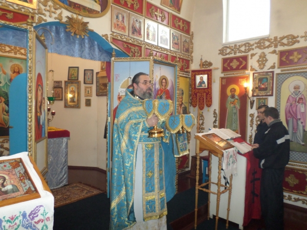 В Котласской колонии строгого режима совершена Божественная литургия