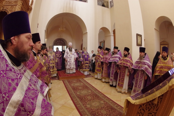 Епископ Василий сослужил митрополиту Георгию Божественную литургию в Горненском монастыре Русской духовной миссии в Иерусалиме