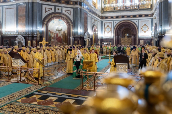Патриаршая Литургия в Храме Христа Спасителя предварила открытие Международных Рождественских чтений