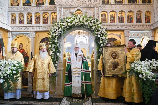Слово Святейшего Патриарха Кирилла после освящения храма Казанской иконы Божией Матери в Орле