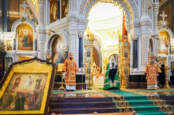 Патриаршая проповедь в Неделю 35-ю по Пятидесятнице после Литургии в Храме Христа Спасителя