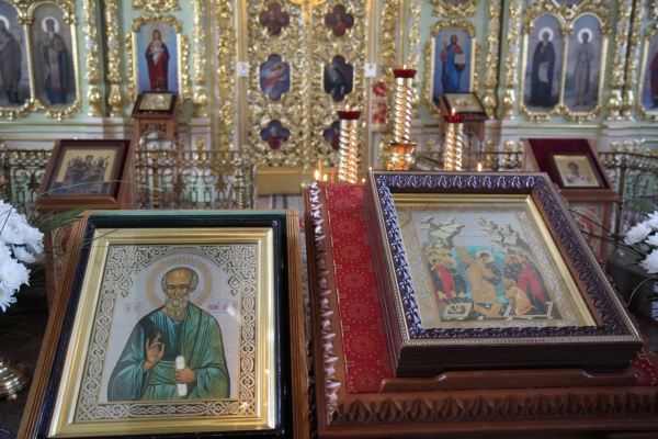 Накануне дня памяти апостола Иоанна Богослова епископ Василий совершил Всенощное бдение в Коряжме