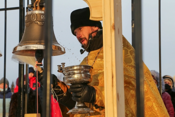 В Христофоровой Пустыни освящены колокола и звонница