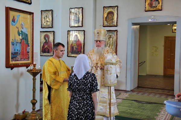 Накануне дня памяти ап. Иуды Иаковлева, брата Господня епископ Василий совершил Всенощное бдение 