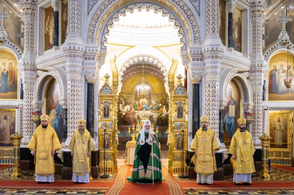 Слово Святейшего Патриарха Кирилла в день памяти святителя Николая Мирликийского после Литургии в Храме Христа Спасителя