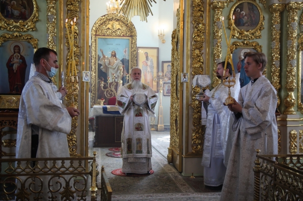 В праздник Вознесения Господня епископ Василий совершил Божественную литургию в Коряжме