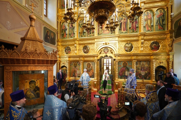 Слово Святейшего Патриарха Кирилла после Литургии в праздник Сретения Владимирской иконы Пресвятой Богородицы в храме святителя Николая в Толмачах
