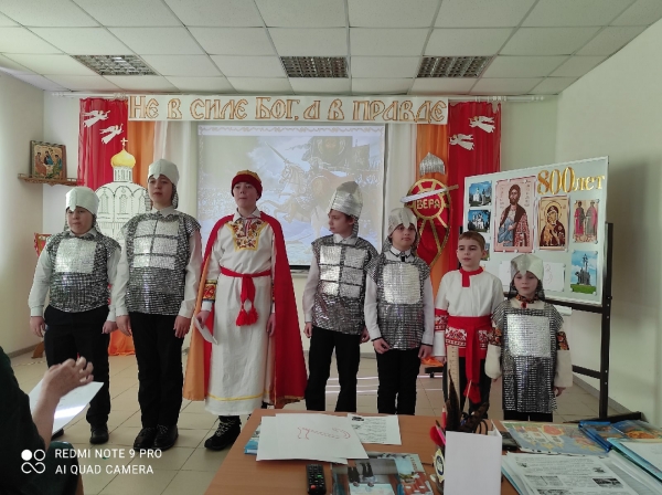 В Котласской Воскресной школе состоялся концерт, посвященный святому Александру Невскому