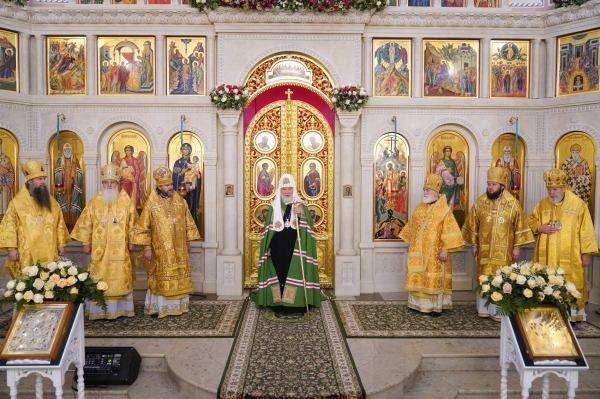 Патриаршая проповедь после Литургии в Троицком храме в подмосковной Коломне