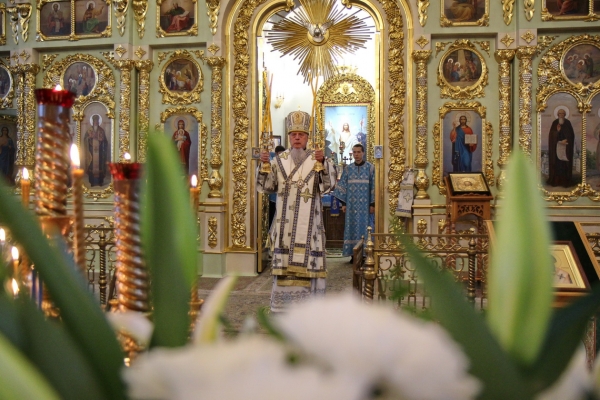 Накануне Рождества Пресвятой Богородицы епископ Василий совершил Всенощное бдение 