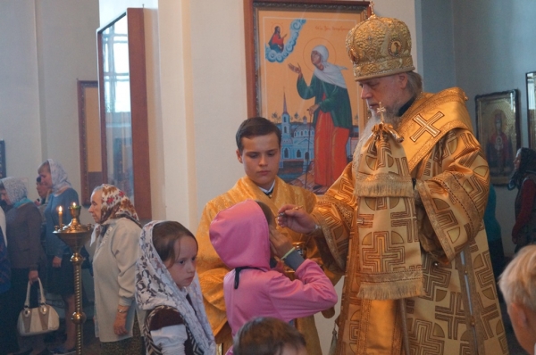 Накануне недели 3-й по Пятидесятнице епископ Василий совершил Всенощное бдение