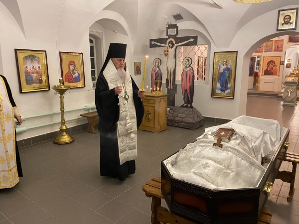 Епископ Василий совершил заупокойную литию о новопреставленном иерее Владимире Билым
