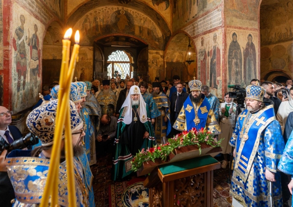 Слово Святейшего Патриарха Кирилла в праздник Благовещения Пресвятой Богородицы в Благовещенском соборе Московского Кремля