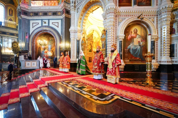 Патриаршая проповедь в Неделю 2-ю по Пасхе после Литургии в Храме Христа Спасителя