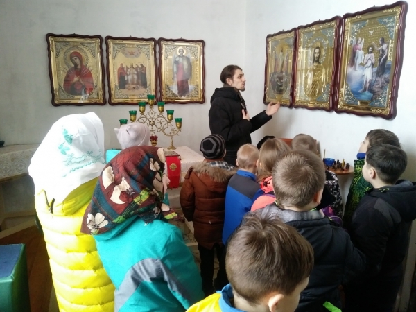 В Малодорском храме прошла экскурсия для учеников начальных классов 